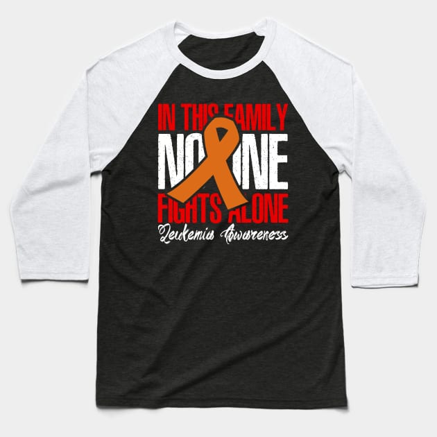 In This Family No One Fights Alone Baseball T-Shirt by jrsv22